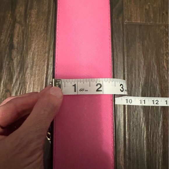 Kate Spade bright bubblegum pink leather chain crossbody bag Cameron - Picture 10 of 11